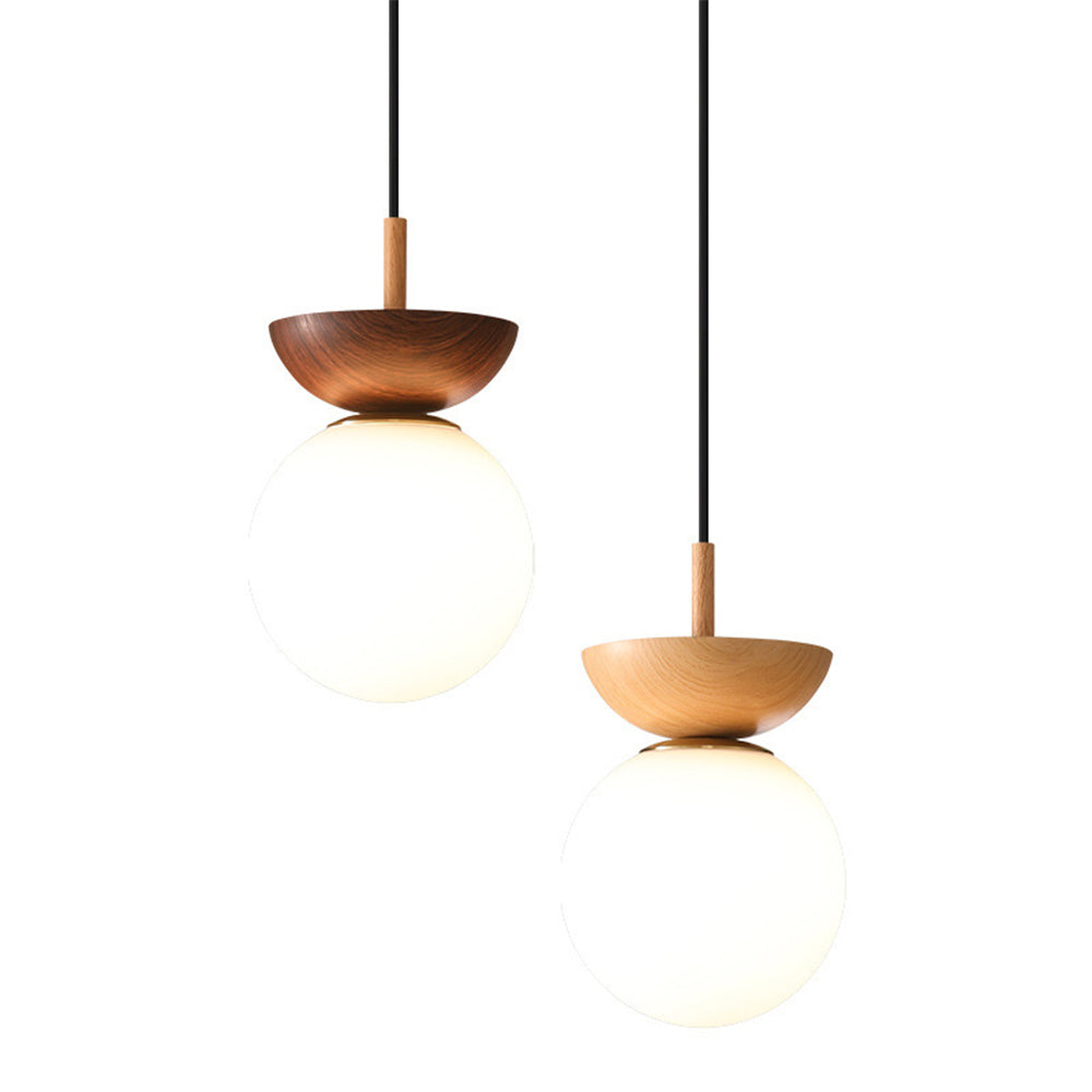 Contemporary Wood Pendant Light