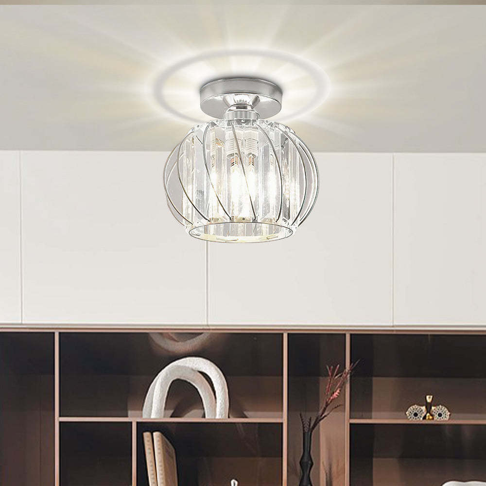 Modern Glass Black Luxury Hallway Ceiling Light