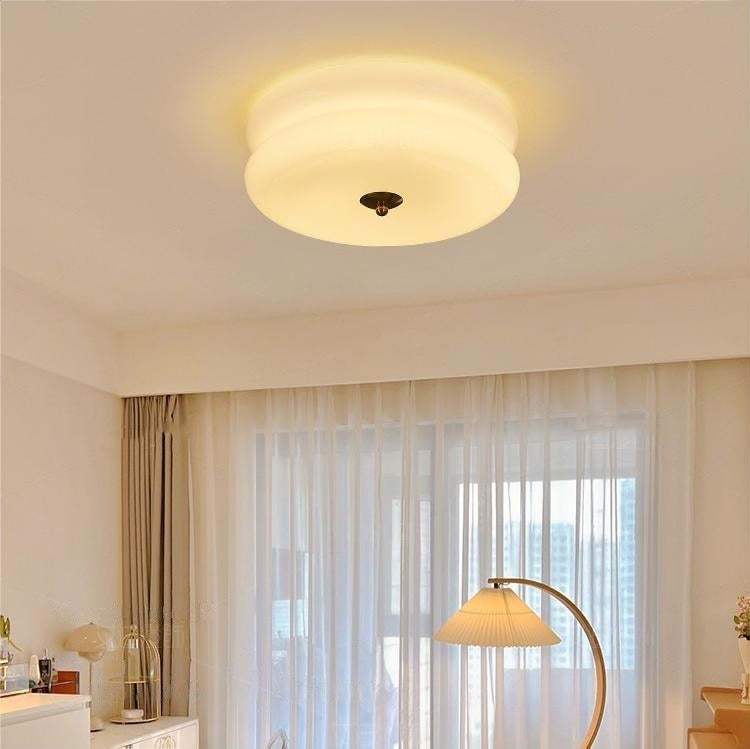 Art LED Glass Flush Mount Ceiling Lights -Homdiy