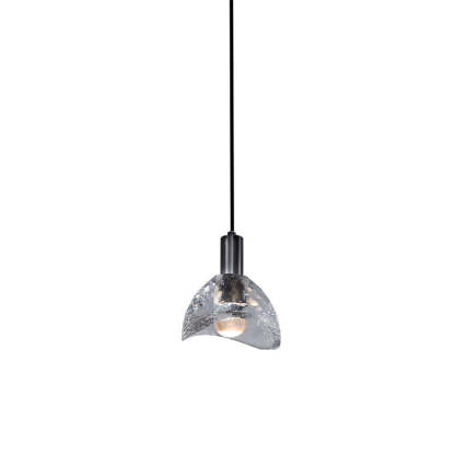 Modern Black Irregular Crystal LED Pendant Lighting