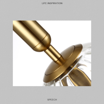  Simple Glass Bedside Pendant Light