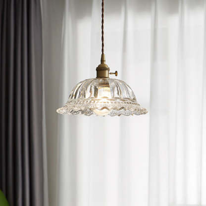 Vintage Glass Globe Pendant Light For Bedroom