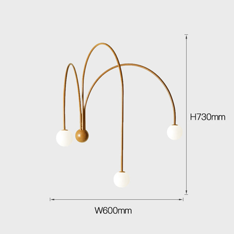 Decor Led Iron wall lamp Modern Living Room Glass Wall Light -Homdiy