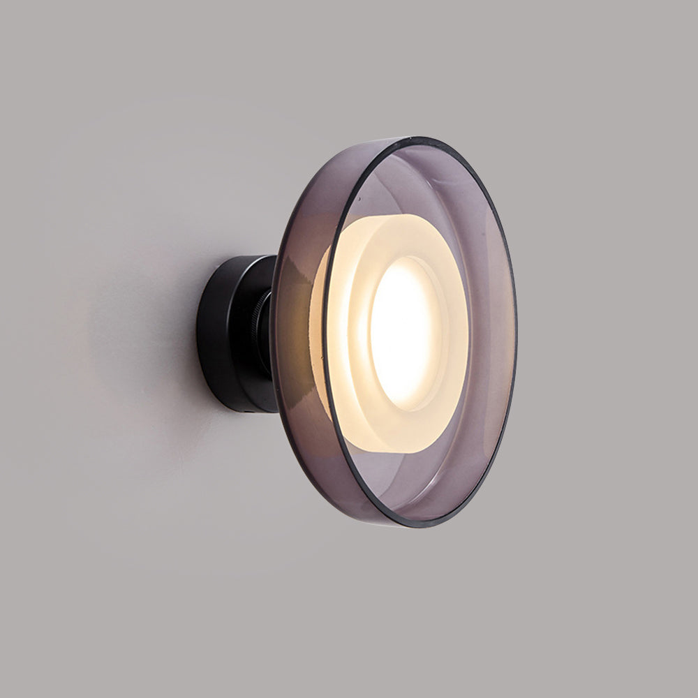 Nordic Minimalist Glass Round LED Hallway Wall Sconce