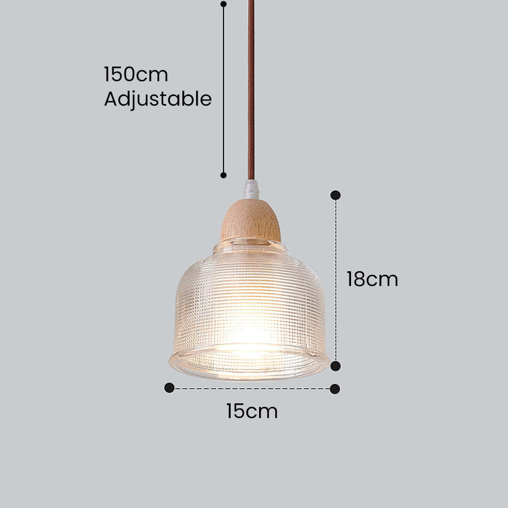 Small Glass Dining Room Clear Pendant Lights