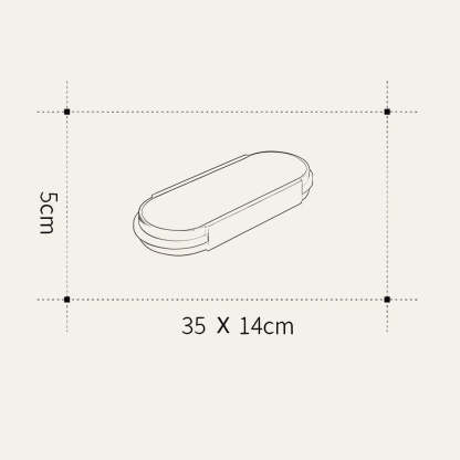 Industrial Acrylic Long Elegant Living Room Flush LED Ceiling Lights