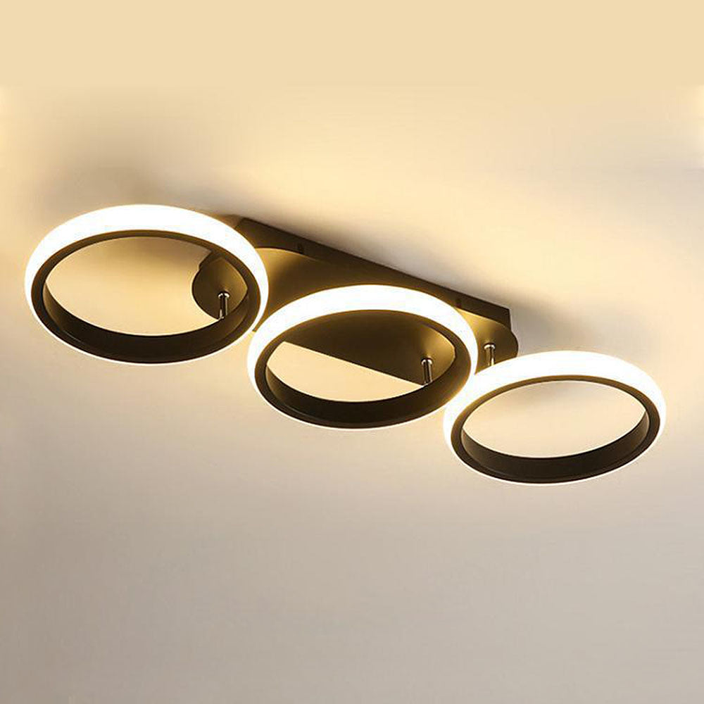 Modern Metal Round Bedroom Ceiling Light