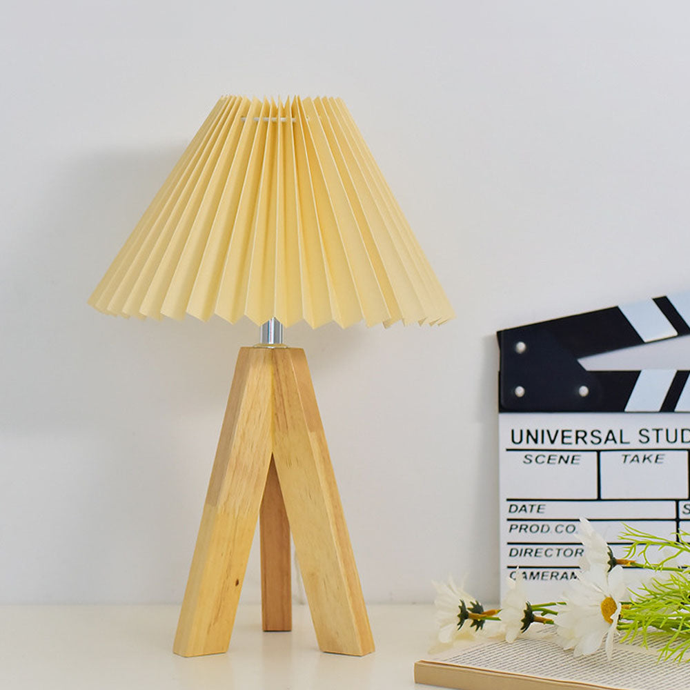Retro Wood Simple LED Mini Bedroom Table Lamps