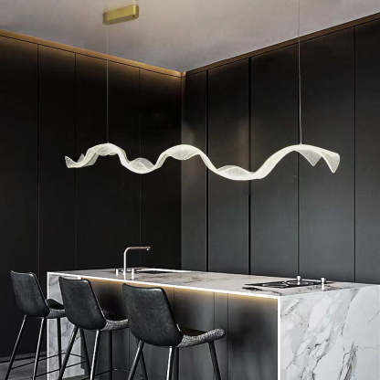 Designer Modern Nordic Wavy LED Island Lighting