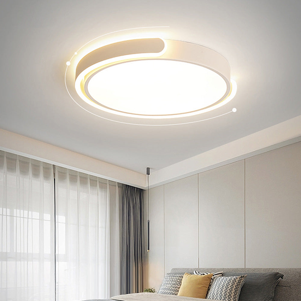 Homdiy Ceiling Light Minimalist Round Colorful Bedroom LED Ceiling Lighting