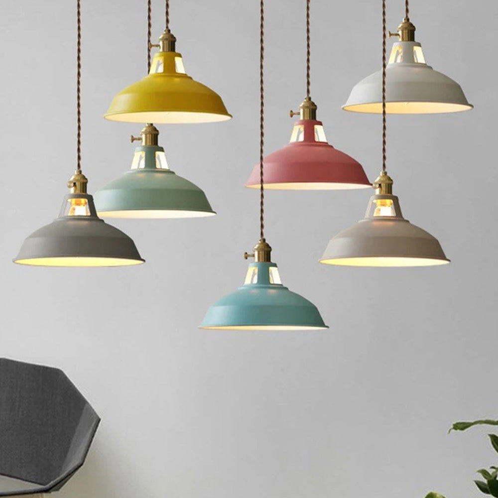 Modern Colourful Simple Kitchen Iron Pendant Light
