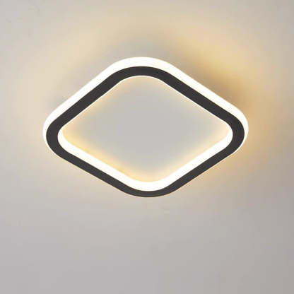 Modern Geometric Iron LED Ceiling Lights For Bedroom