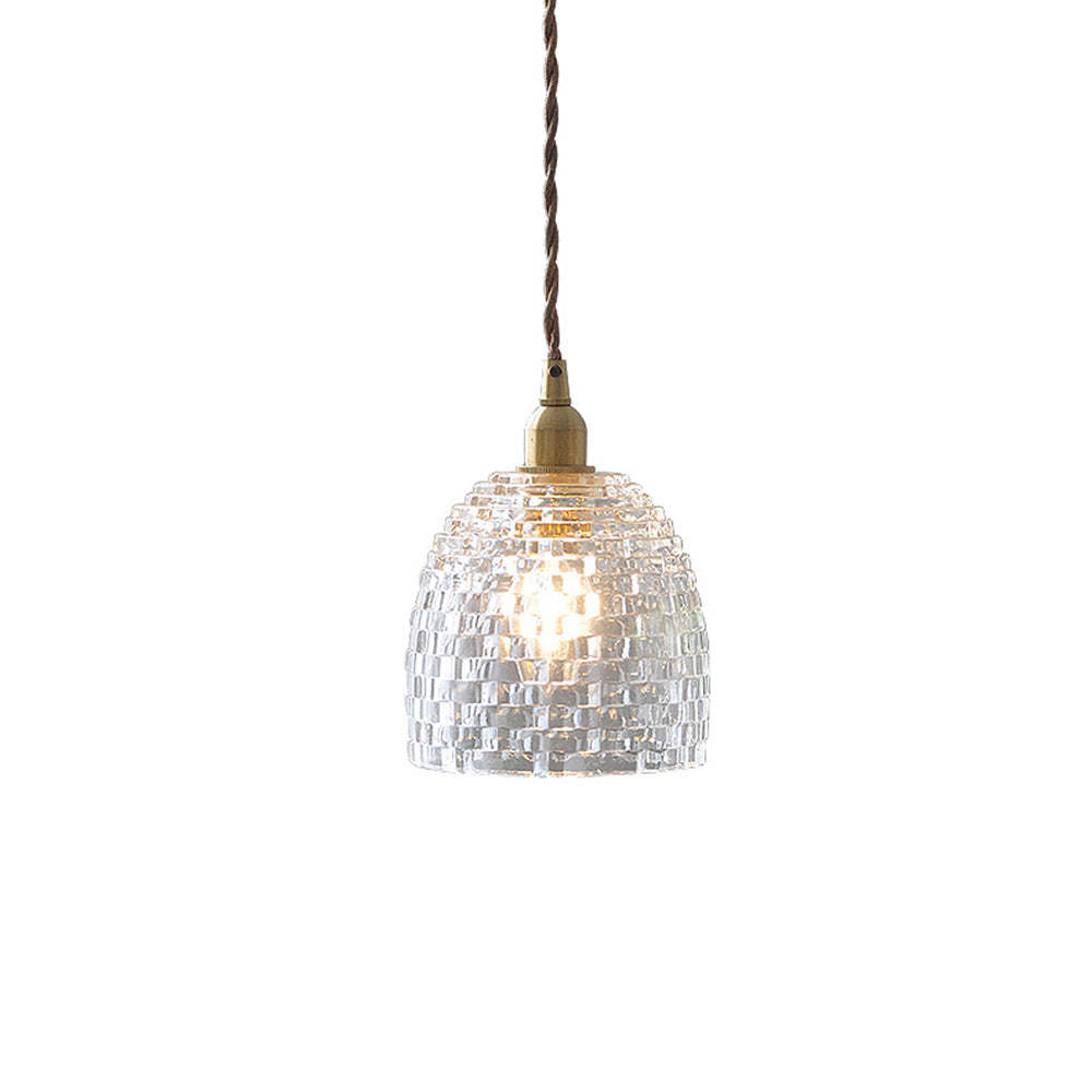 Vintage Mini Glass Pendant Lights For Bedroom