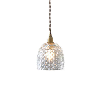 Vintage Mini Glass Pendant Lights For Bedroom