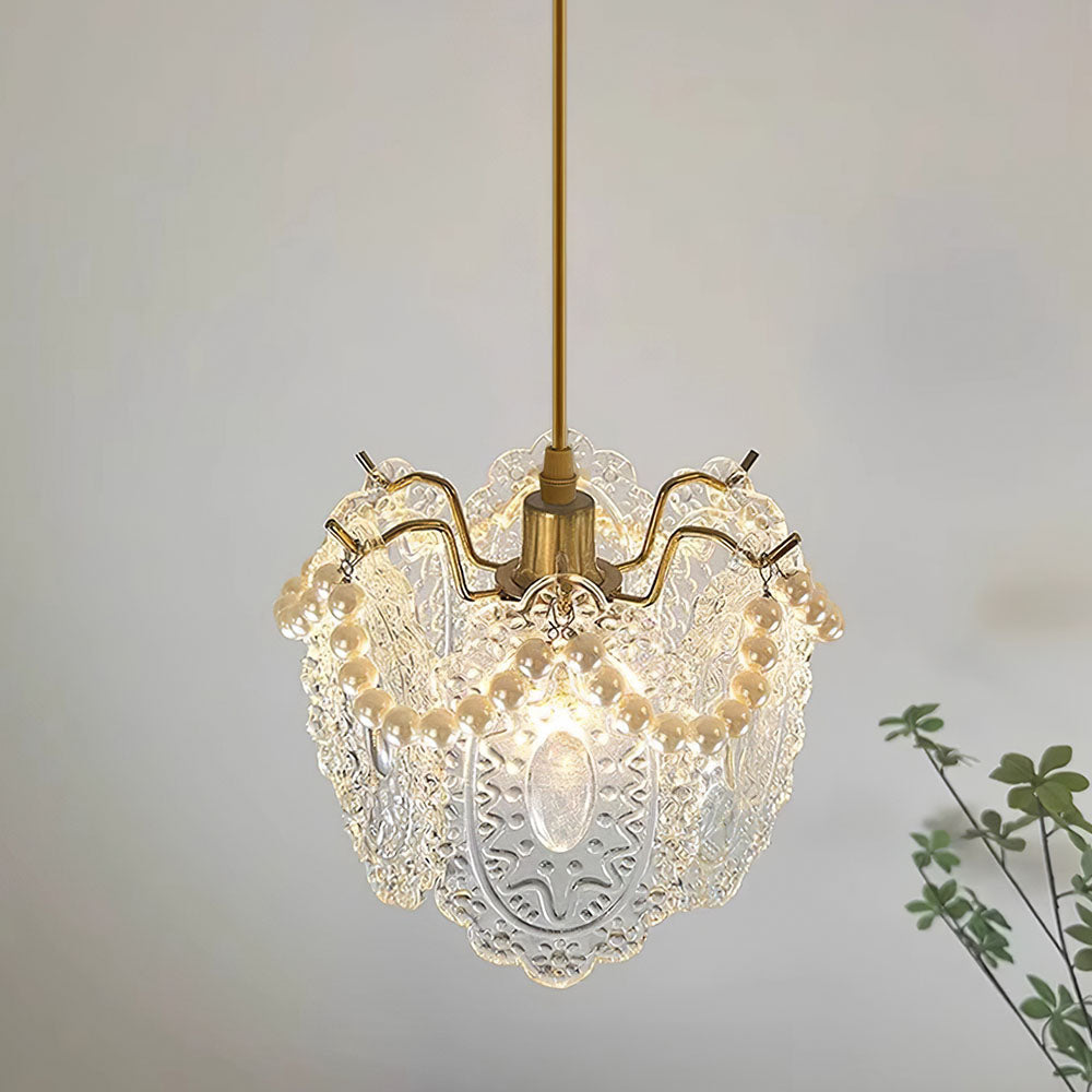 Luxury Glass Iron Living Room Ceiling Light