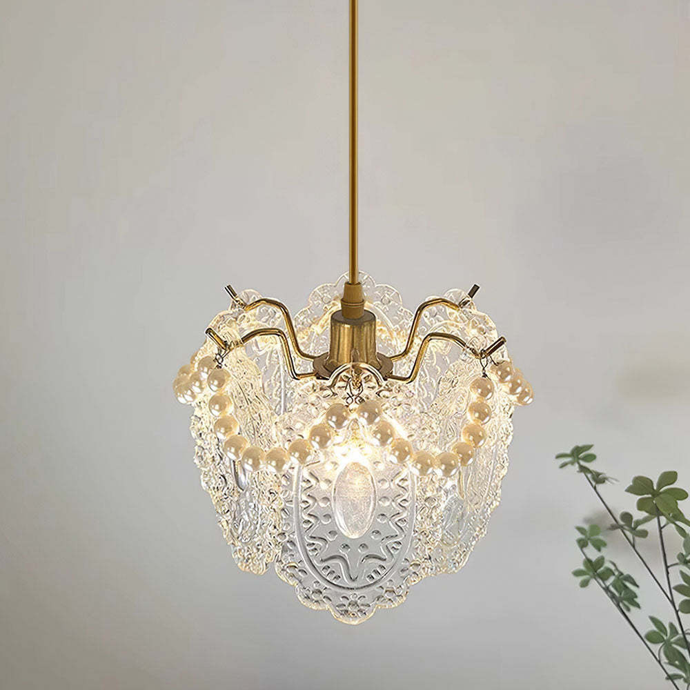 Luxury Glass Iron Living Room Ceiling Light