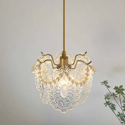 Luxury Glass Iron Living Room Ceiling Light