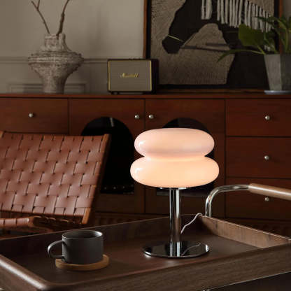 Morandi Glass Simple Living Room Mini Table Lamp