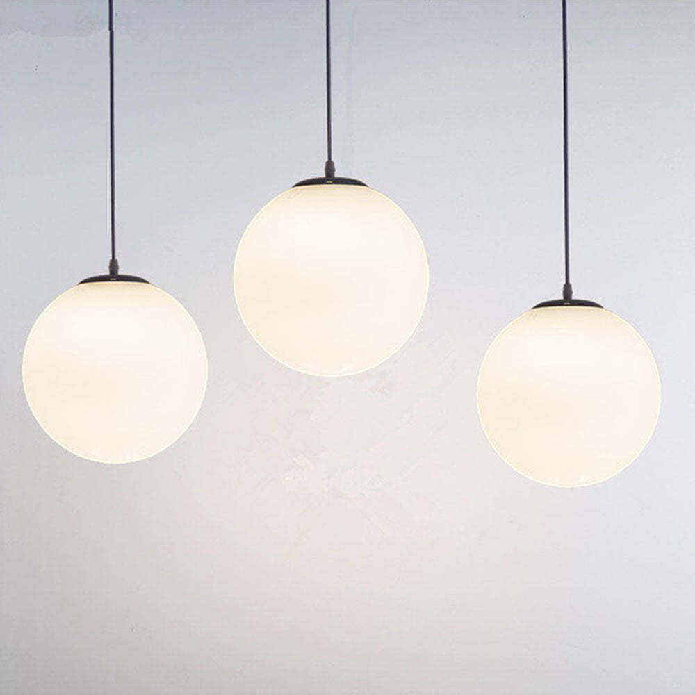 Modern Restaurant Simple Glass Pendant Light