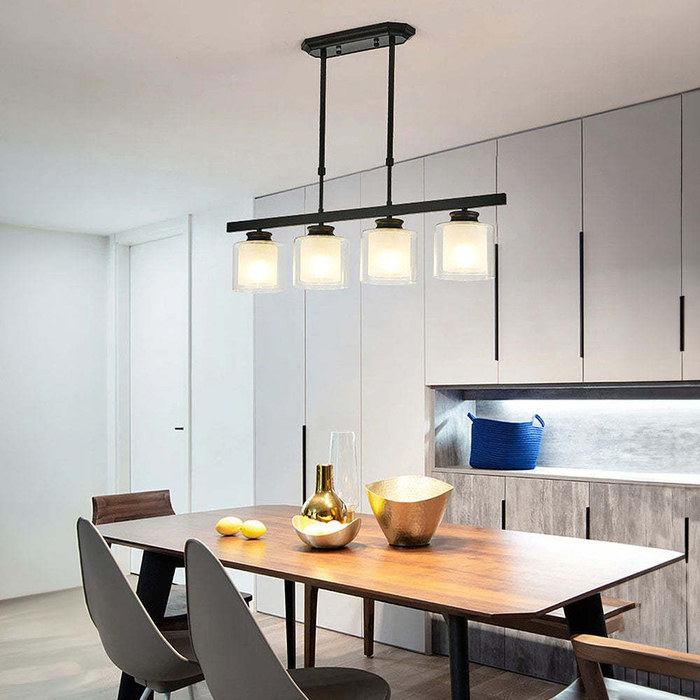 Multi-Bulbs Glass Dining Room Ceiling Lights