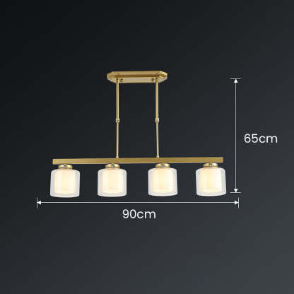 Multi-Bulbs Glass Dining Room Ceiling Lights
