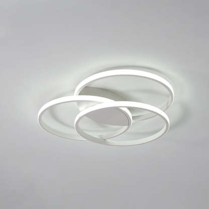 Modern White Round Iron LED Ceiling Light for Living Room