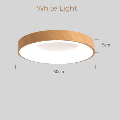 Modern Wood Bedroom LED Ceiling Lights