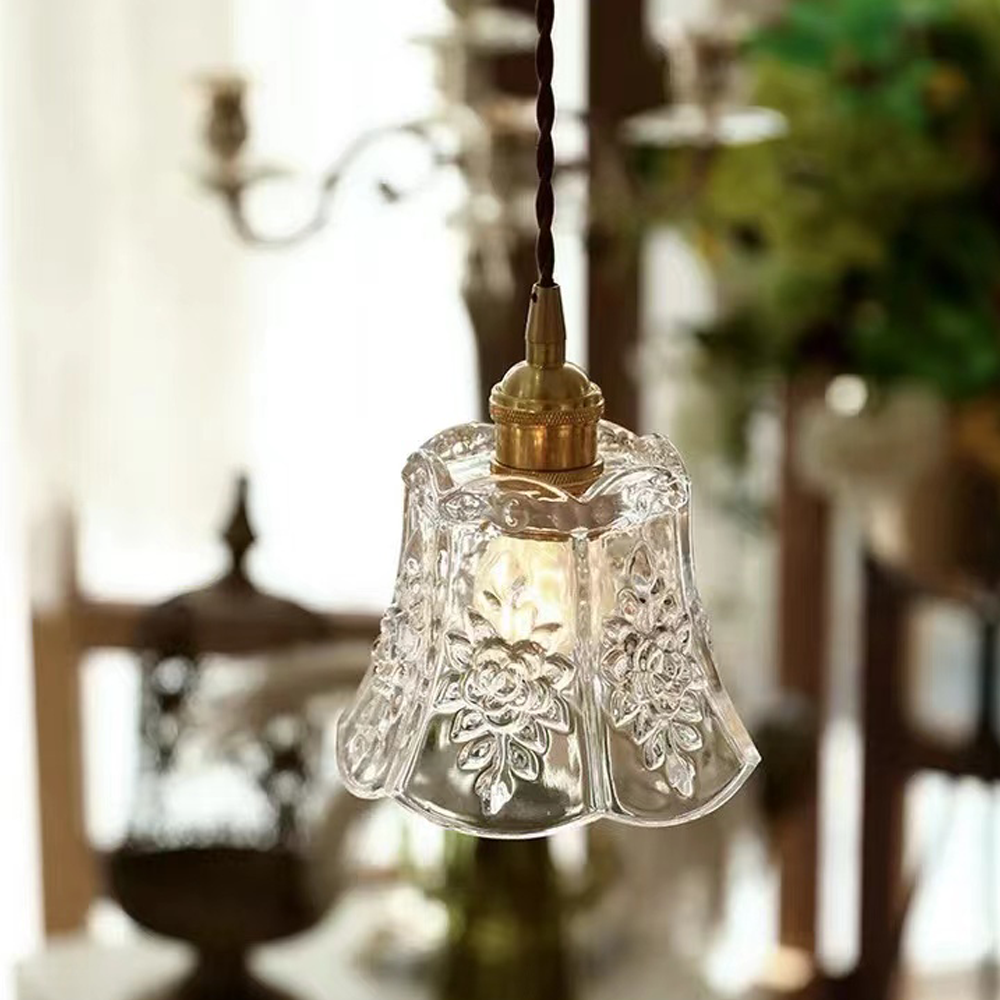 Elegant Simple Glass Living Room Pendant Light