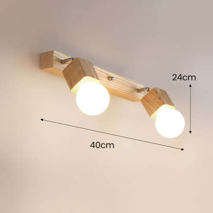 Creative Spotlights Mirror Lamp Wood Ceiling Lights
