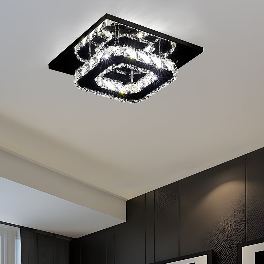 Contemporary Luxurious Crystal Hallway LED Ceiling Lights
