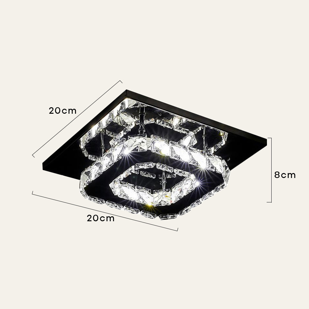 Contemporary Luxurious Crystal Hallway LED Ceiling Lights