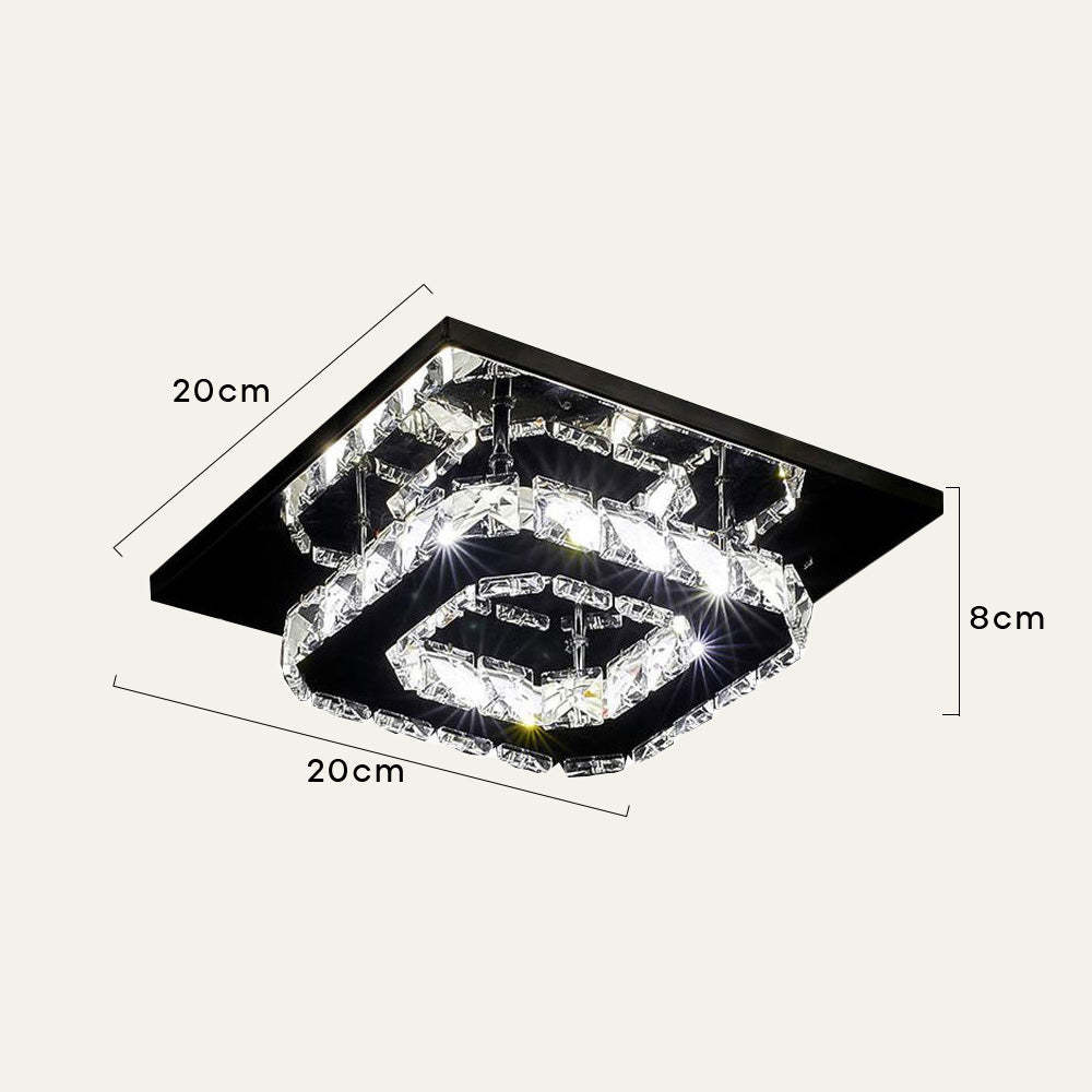 Contemporary Luxurious Crystal Hallway LED Ceiling Lights