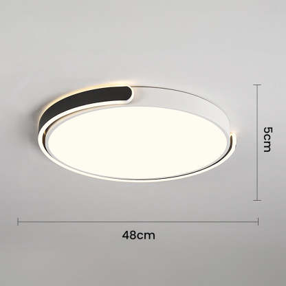 Minimalist Round Acrylic Colorful Bedroom LED Ceiling Light