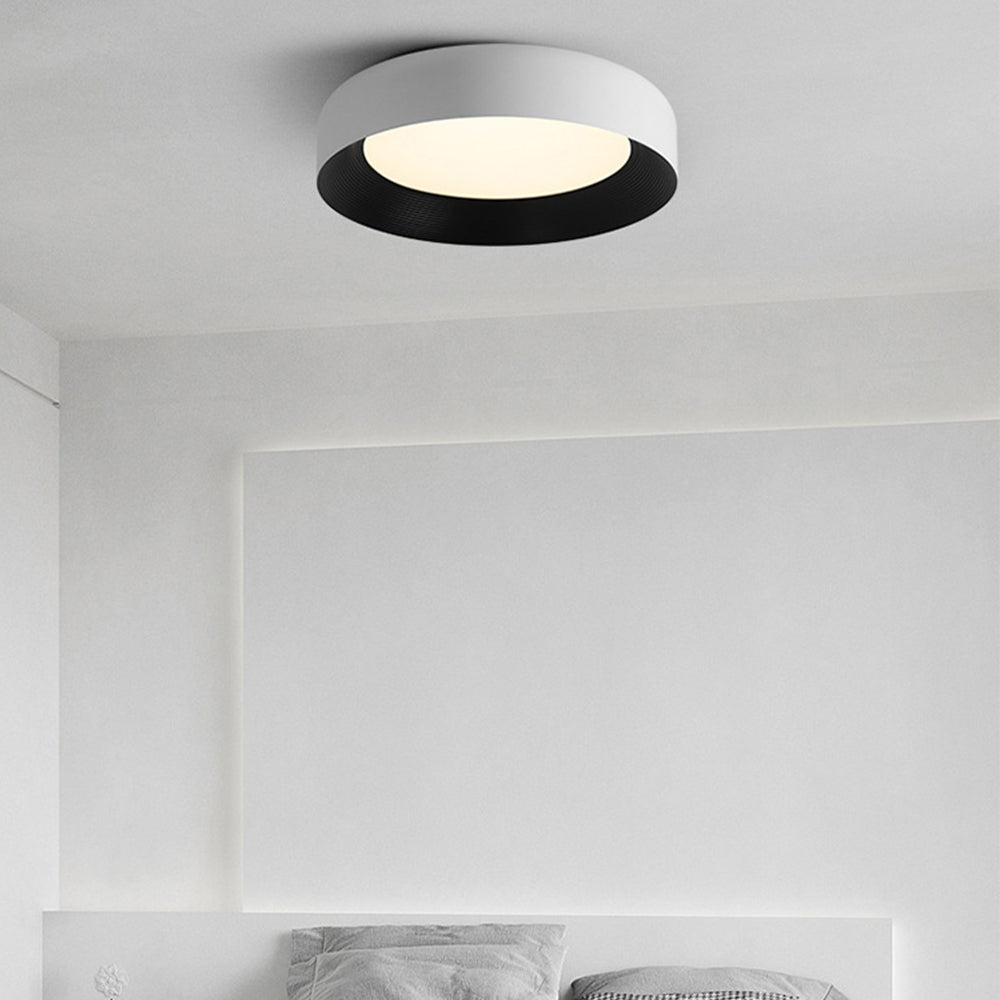 Modern LED Metal Ceiling Lamp Flush Mount Black Ceiling Light