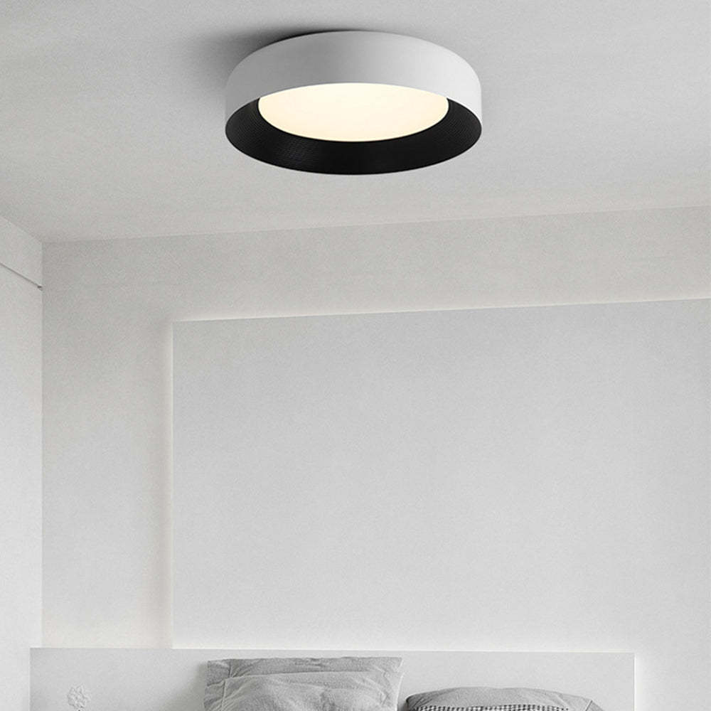 Modern LED Metal Ceiling Lamp Flush Mount Black Ceiling Light