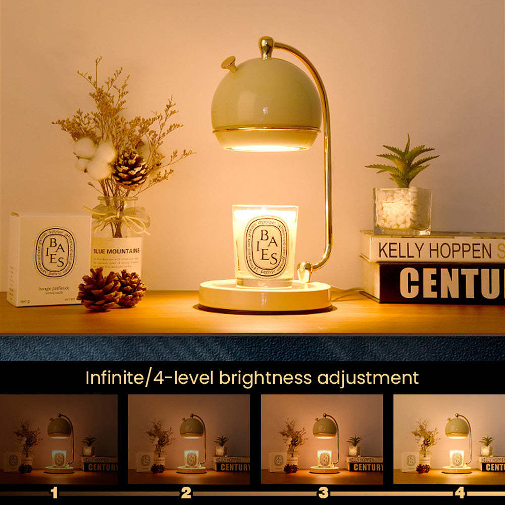 Contemporary Simple Glass White Nordic Candle Warmer Lamp