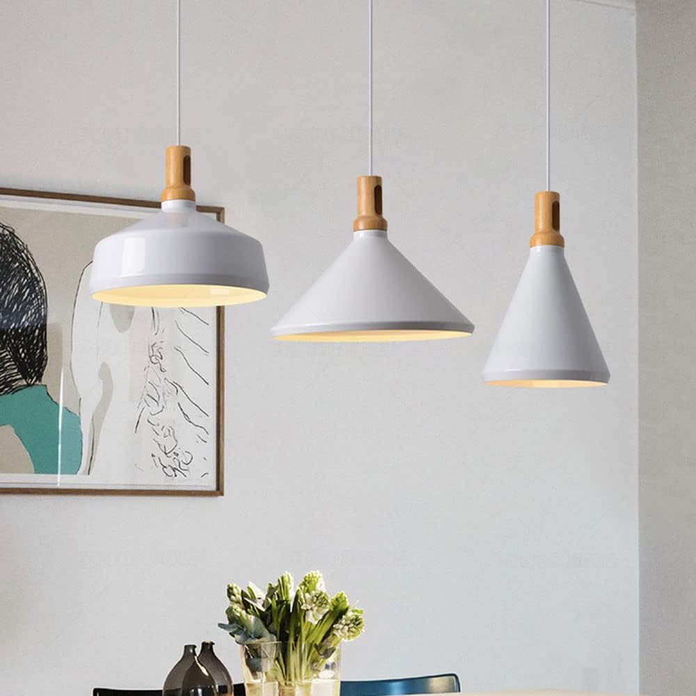 Modern Black Geometry Aluminum Pendant Light For Kitchen