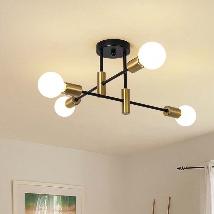 Modern Nordic Black Chandelier Lights