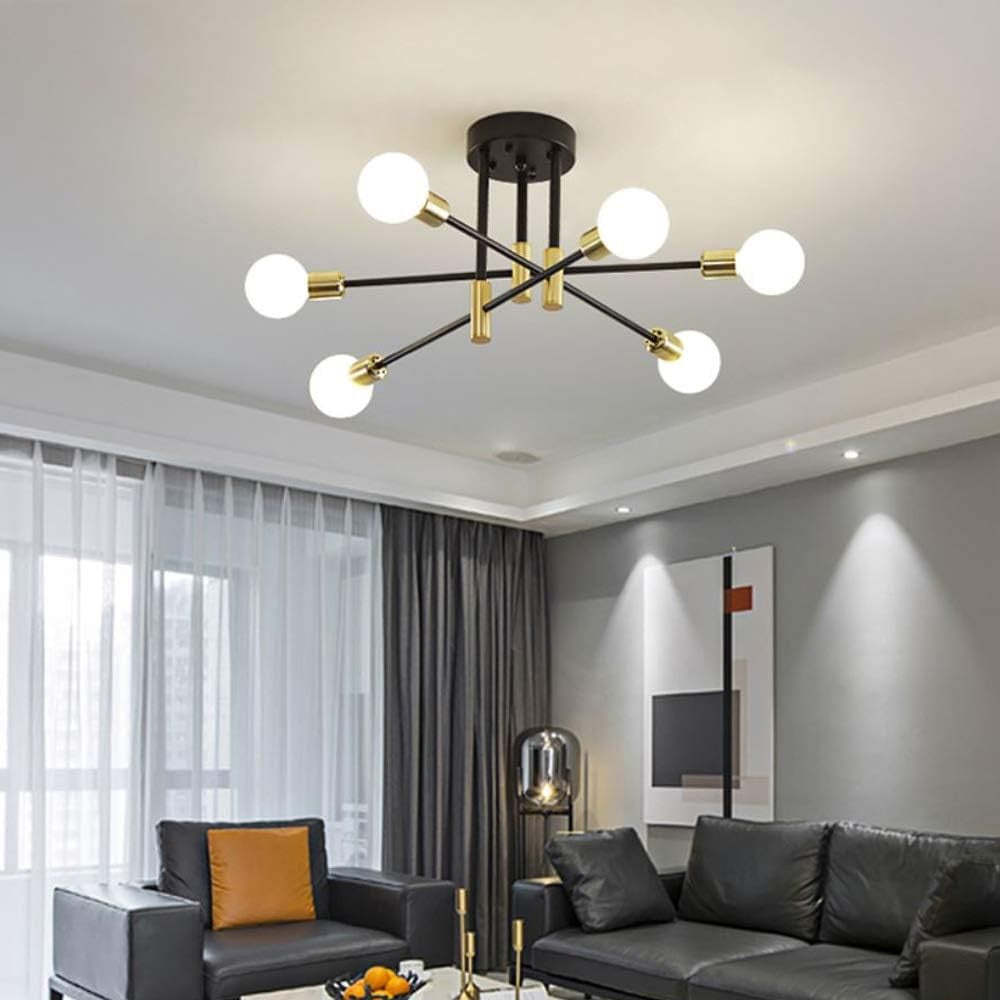 Modern Nordic Black Chandelier Lights