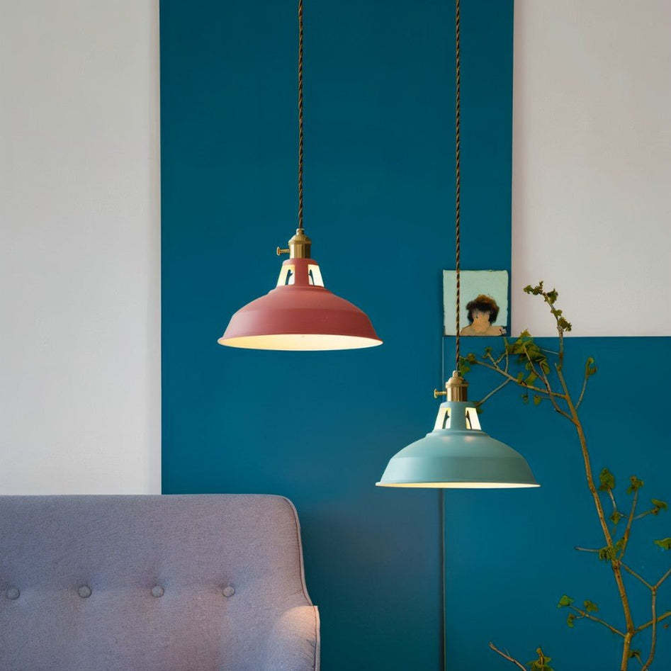 Modern Colourful Simple Kitchen Iron Pendant Light