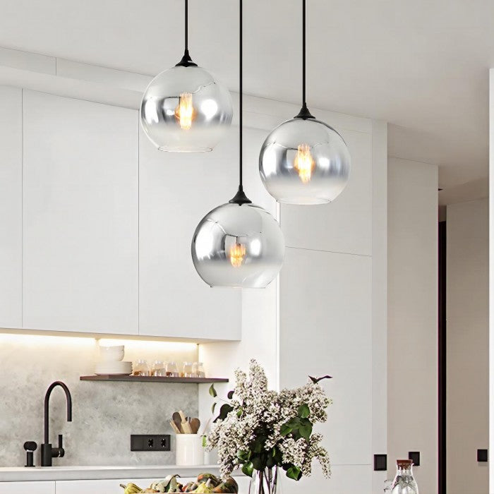 Modern Simple Colorful Glass Hanging Lamp