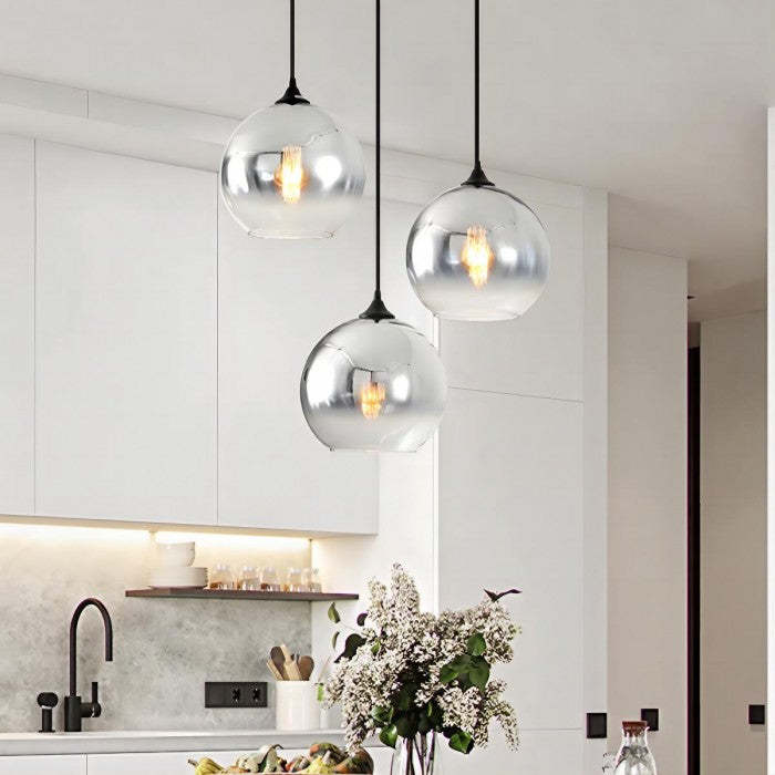 Modern Simple Colorful Glass Hanging Lamp