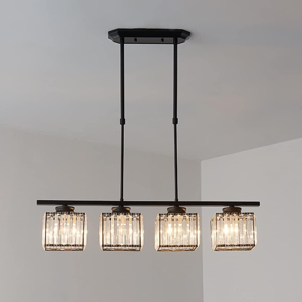 Nordic Multi-Head Designer Long Gold Island Lamps