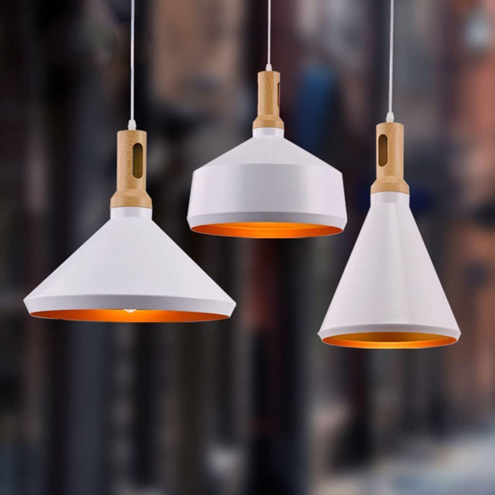 Modern Black Geometry Aluminum Pendant Light For Kitchen