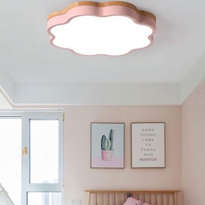 Modern Acrylic Flowers Kid LED Ceiling Light For Bedroom