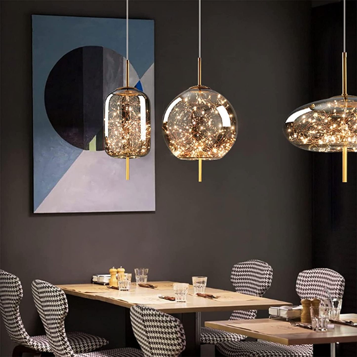 Modern Glass LED Pendant Lights