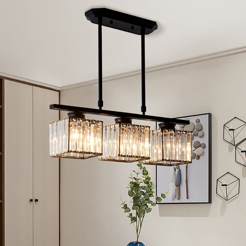 Nordic Multi-Head Designer Long Gold Island Lamps