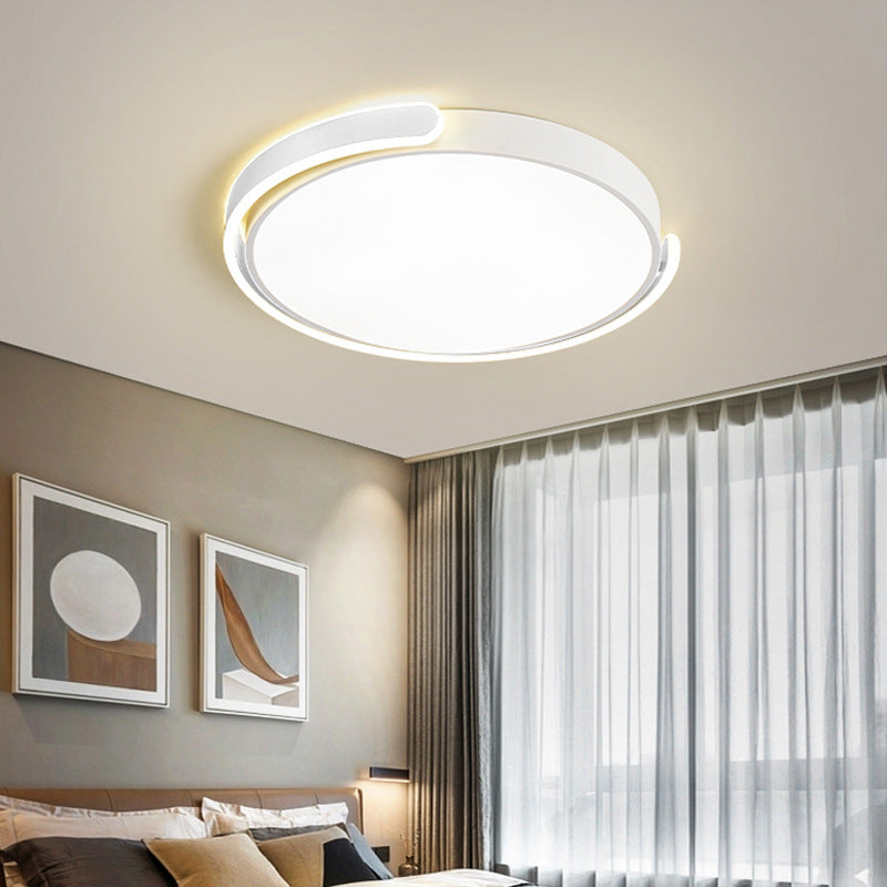Minimalist Round Acrylic Colorful Bedroom LED Ceiling Light