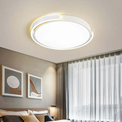 Minimalist Round Acrylic Colorful Bedroom LED Ceiling Light