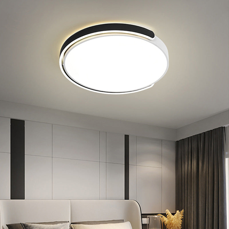 Minimalist Round Acrylic Colorful Bedroom LED Ceiling Light